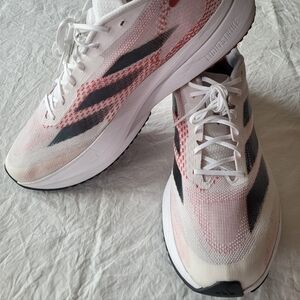 Adidas men's Adizero Lighstrikes White Red and Black Athletic Shoes Size 15